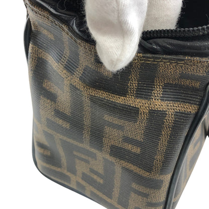 FENDI Zucca Logo Two-way Small Boston bag Shoulder bag Black Vintage v4wjj7