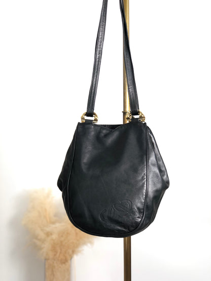 LOEWE Anagram Shoulder bag Black Vintage g6acrx