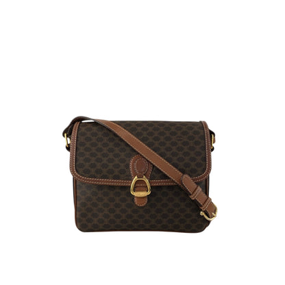 CELINE Macadam Horse Bit Shoulder bag Brown Vintage 3h7y8z