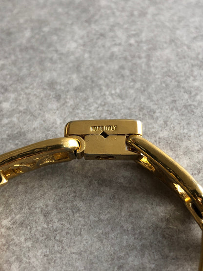 CELINE Blason Bracelet Gold Vintage 8f46ju
