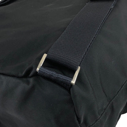 PRADA Triangle Logo Backpack Black Vintage wedjpt