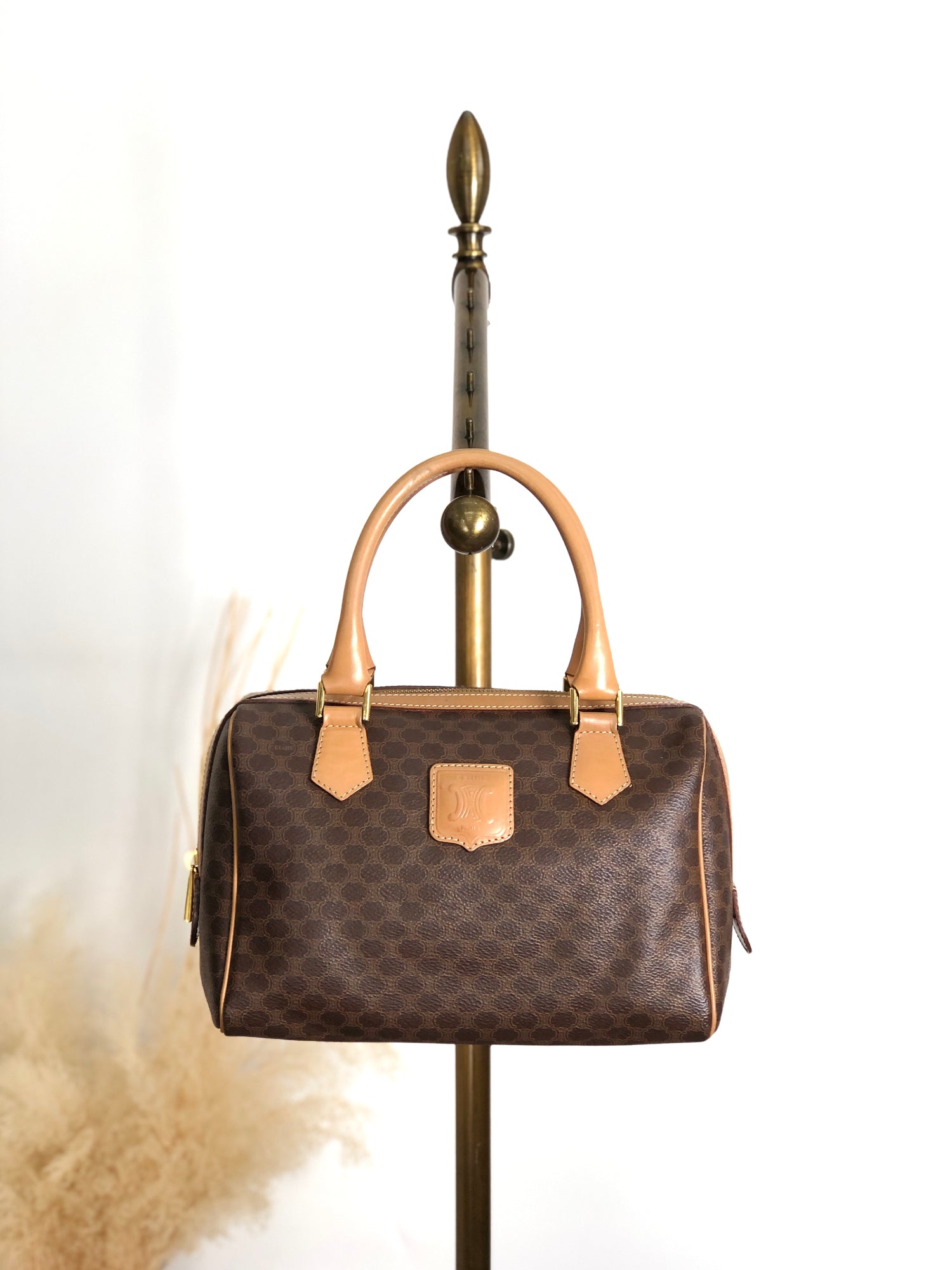 バッグ Vintage Celine Macadam Boston Bag Celine Vintage Macadam Boston Bag – Luxica