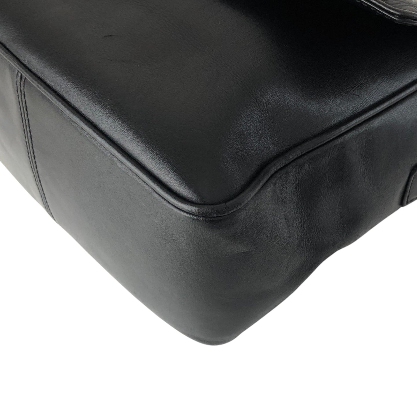 Christian Dior Logo Charm Shoulder bag Black Vintage rrr3nm