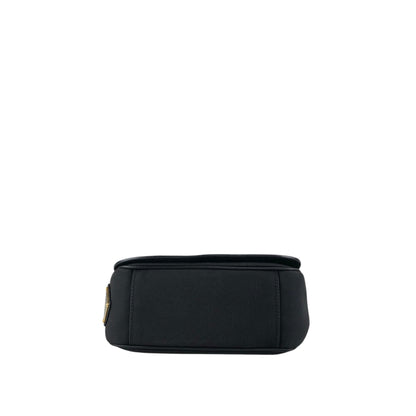 PRADA Logo Shoulder bag Black Vintage 4w22ct
