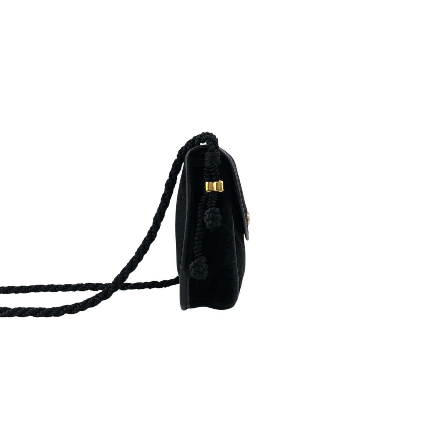 CELINE Blason Small Shoulder bag Black Vintage p8xbtw