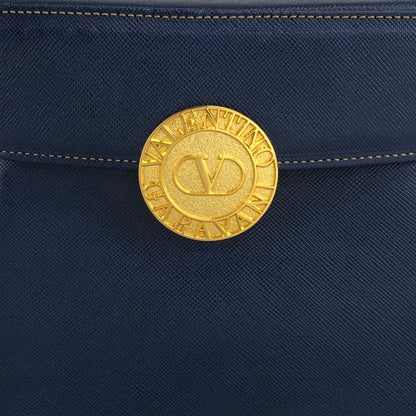 VALENTINO GARAVANI Top Handle Handbag Blue Vintage d5kjkj