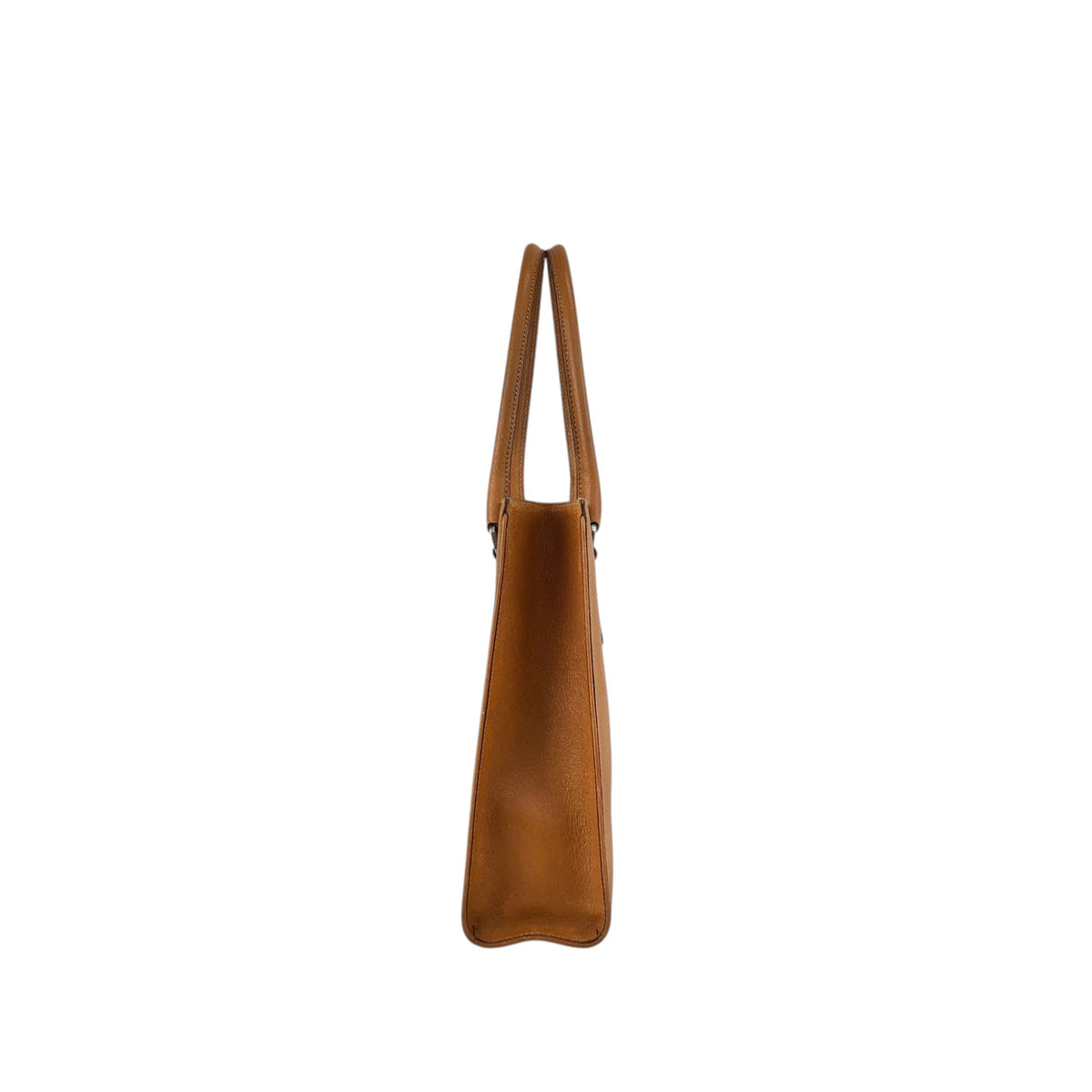 PRADA Triangle Logo Totebag Brown Vintage isz7da