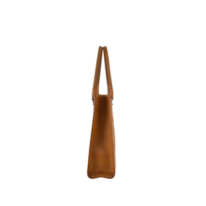 PRADA Triangle Logo Totebag Brown Vintage isz7da