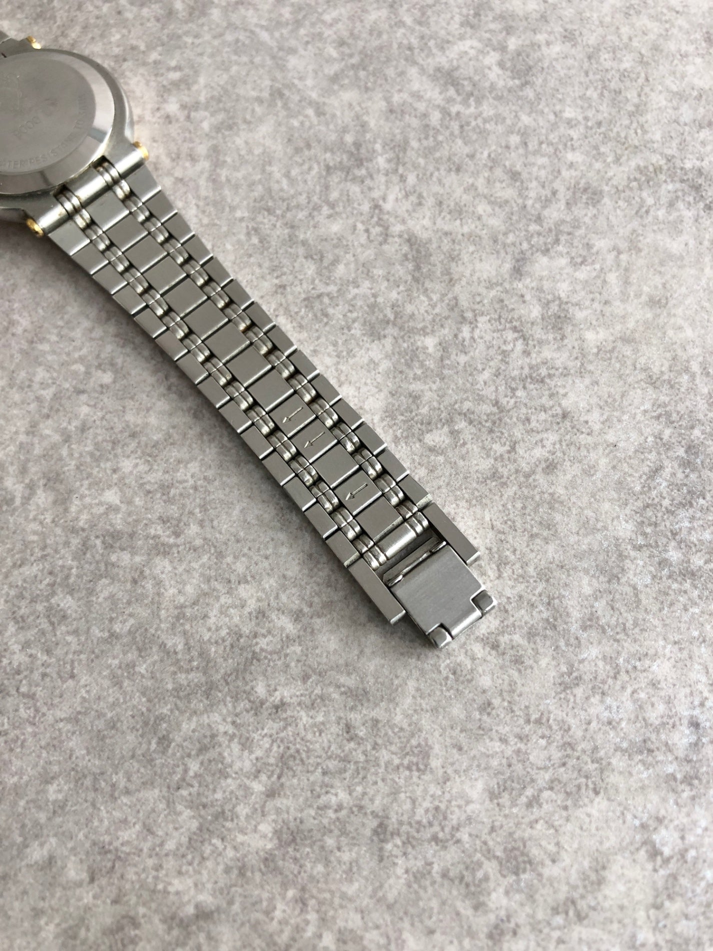 GUCCI GG Motif Watch Silver×Gold 9100L Vintage vgjnar