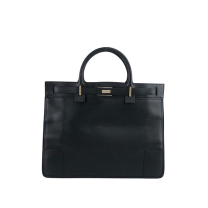 GUCCI Logo Handbag Black Vintage wmdsba
