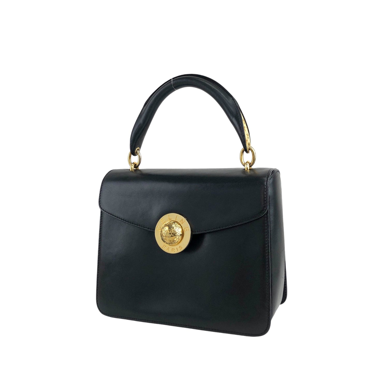 CELINE Starball Handbag Black Vintage yfnu6f
