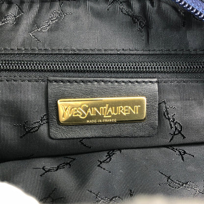 Yves Saint Laurent YSL Logo Shoulder bag Navy Vintage zt4e3i