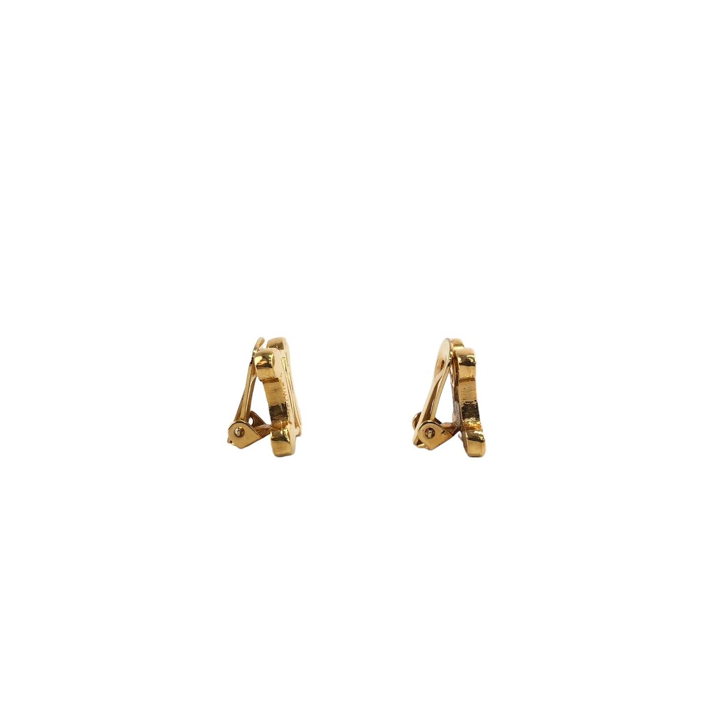 CELINE Triomphe Earrings Gold Vintage x2tnrv