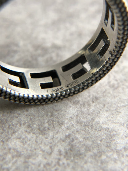 GUCCI Logo Motif  Ring Silver Vintage 63kd6k