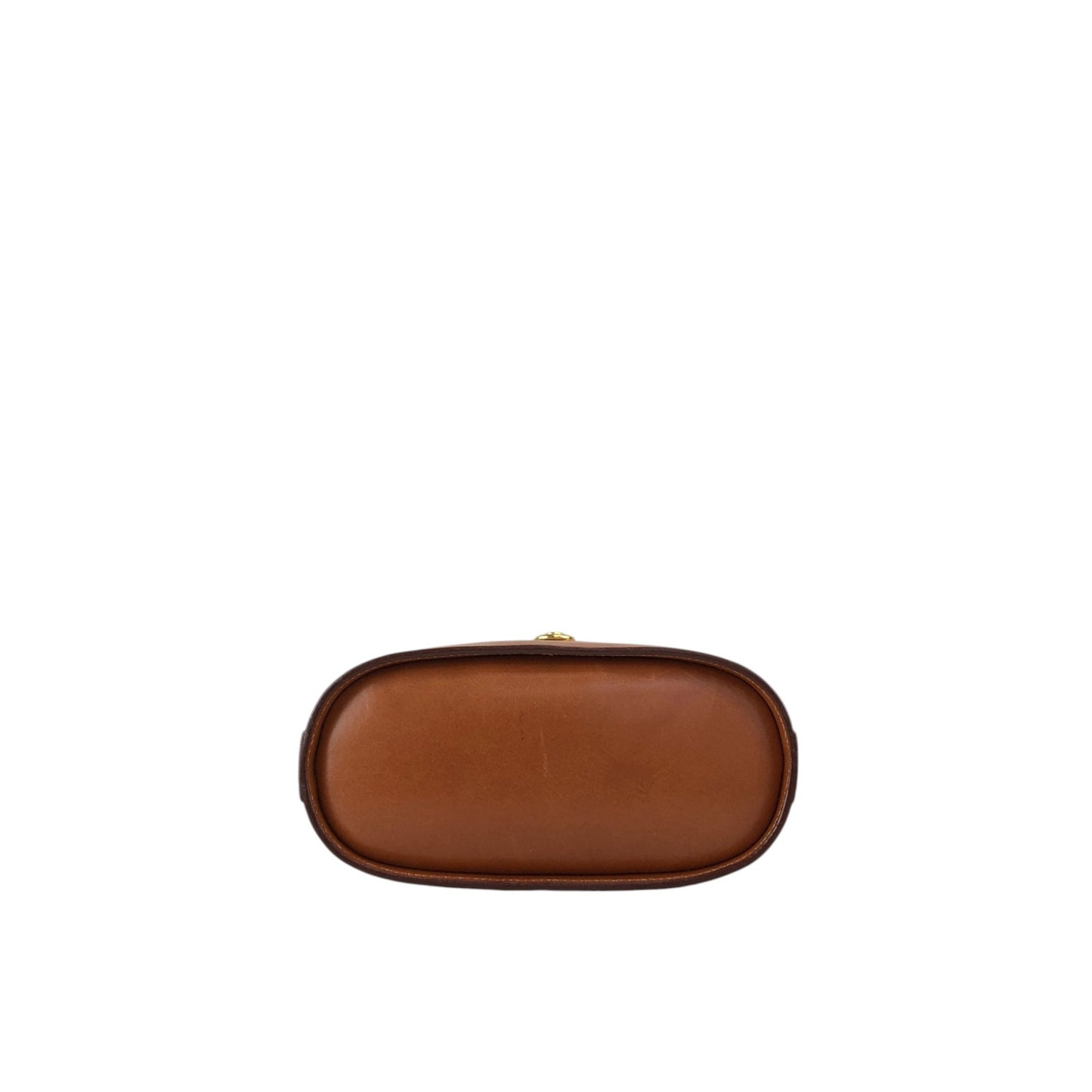 CELINE Macadam Gancini Shoulder bag White×Brown Vintage gt3h8m