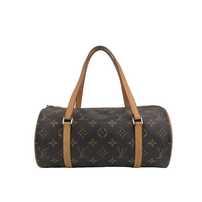 LOUIS VUITTON Monogram Handbag Brown Vintage 87rkgw