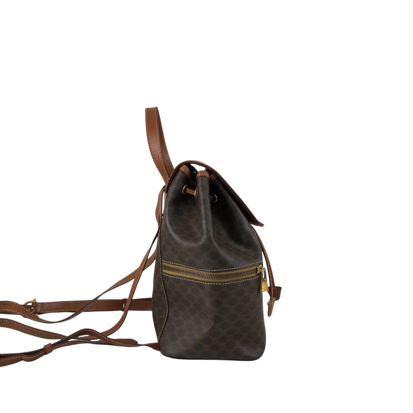 CELINE Macadam Triomphe Backpack Brown Vintage sd2tgi