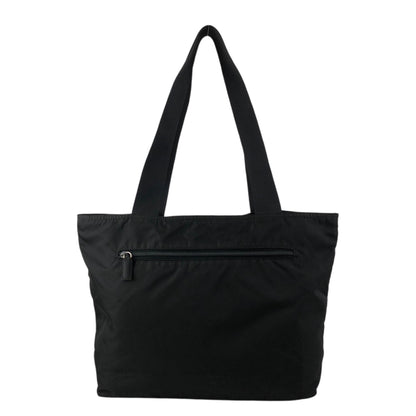 PRADA Tessuto Triangle Logo Totebag Black Vintage f5d8z2