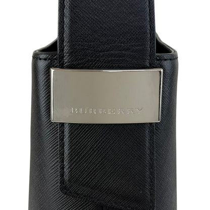 BURBERRY Logo Shoulder bag Black Vintage ikbt34