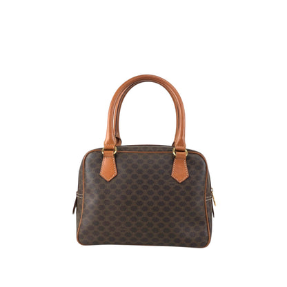 CELINE Macadam Blason Two-way Handbag Shoulder bag Brown Vintage 58rwg8