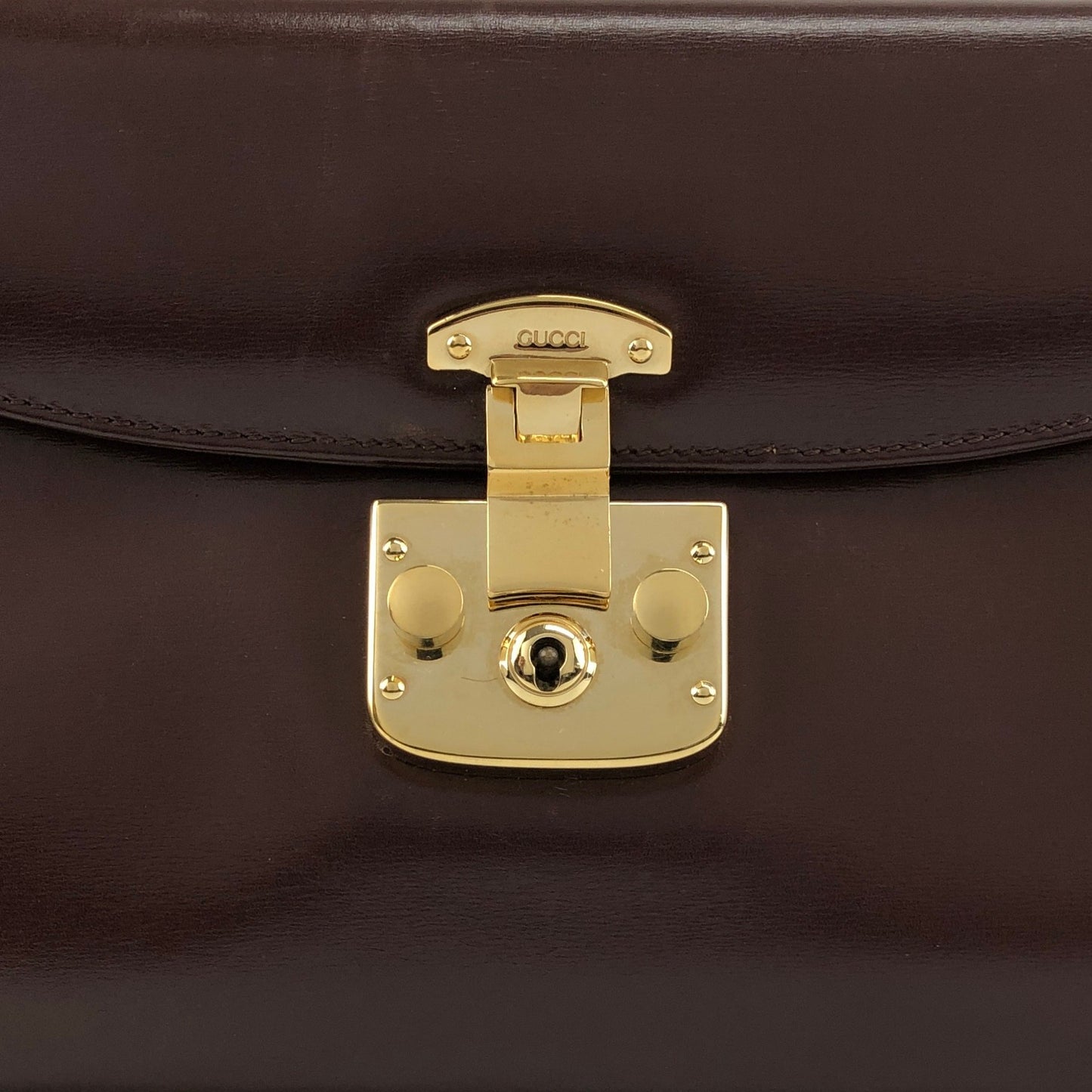 GUCCI Shoulder bag Brown Vintage imbphx