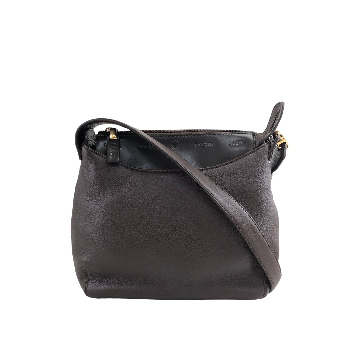 LOEWE Anagram Shoulder bag Brown Vintage i7gcdd