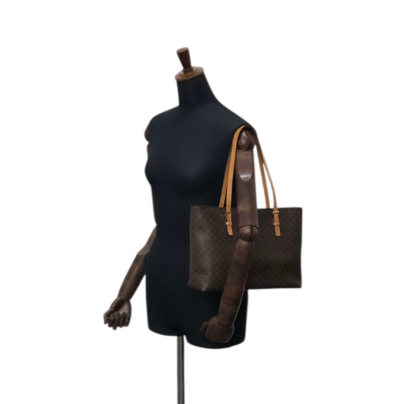 CELINE Macadam Totebag Brown Vintage z8cjjc