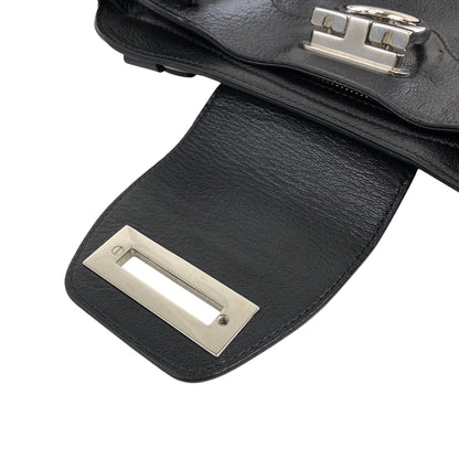 Salvatore Ferragamo Gancini Handbag Black Vintage mfbzax