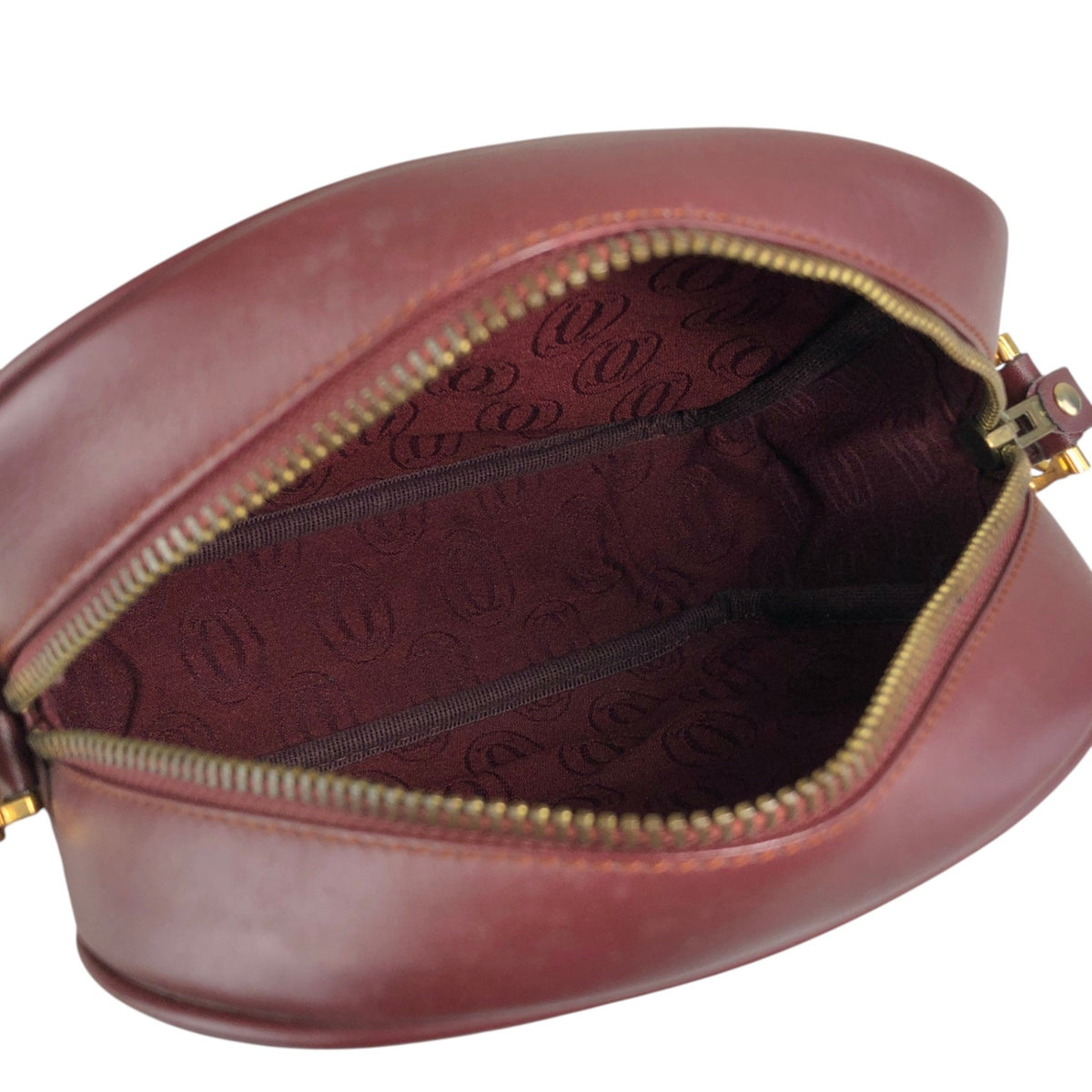 Cartier Logo Shoulder bag Bordeaux Vintage tubex6