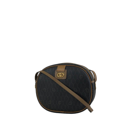Christian Dior Honeycomb Pattern Shoulder bag Black Vintage nz4vwk