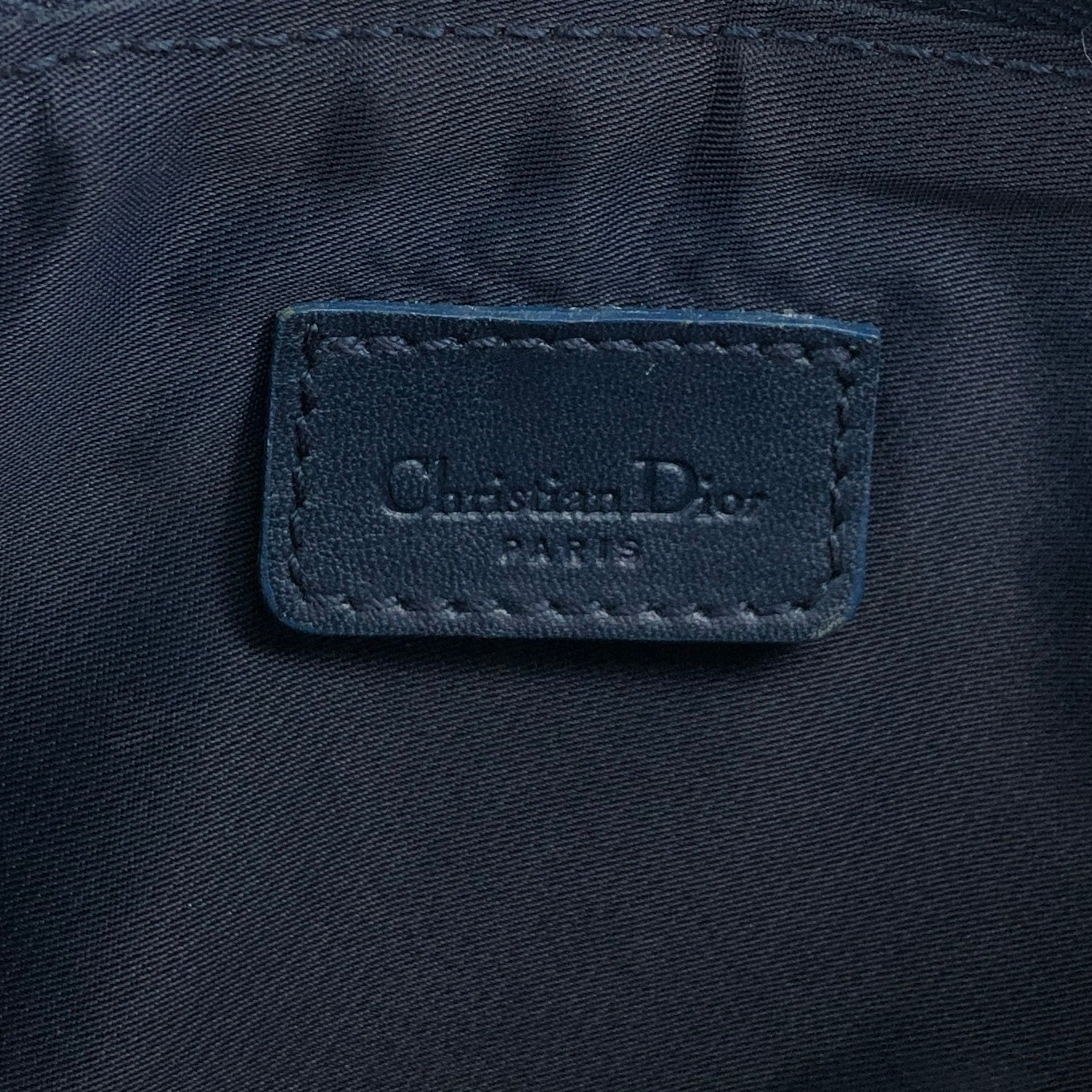 Christian Dior Trotter Shoulder bag Blue Vintage d5g4uj
