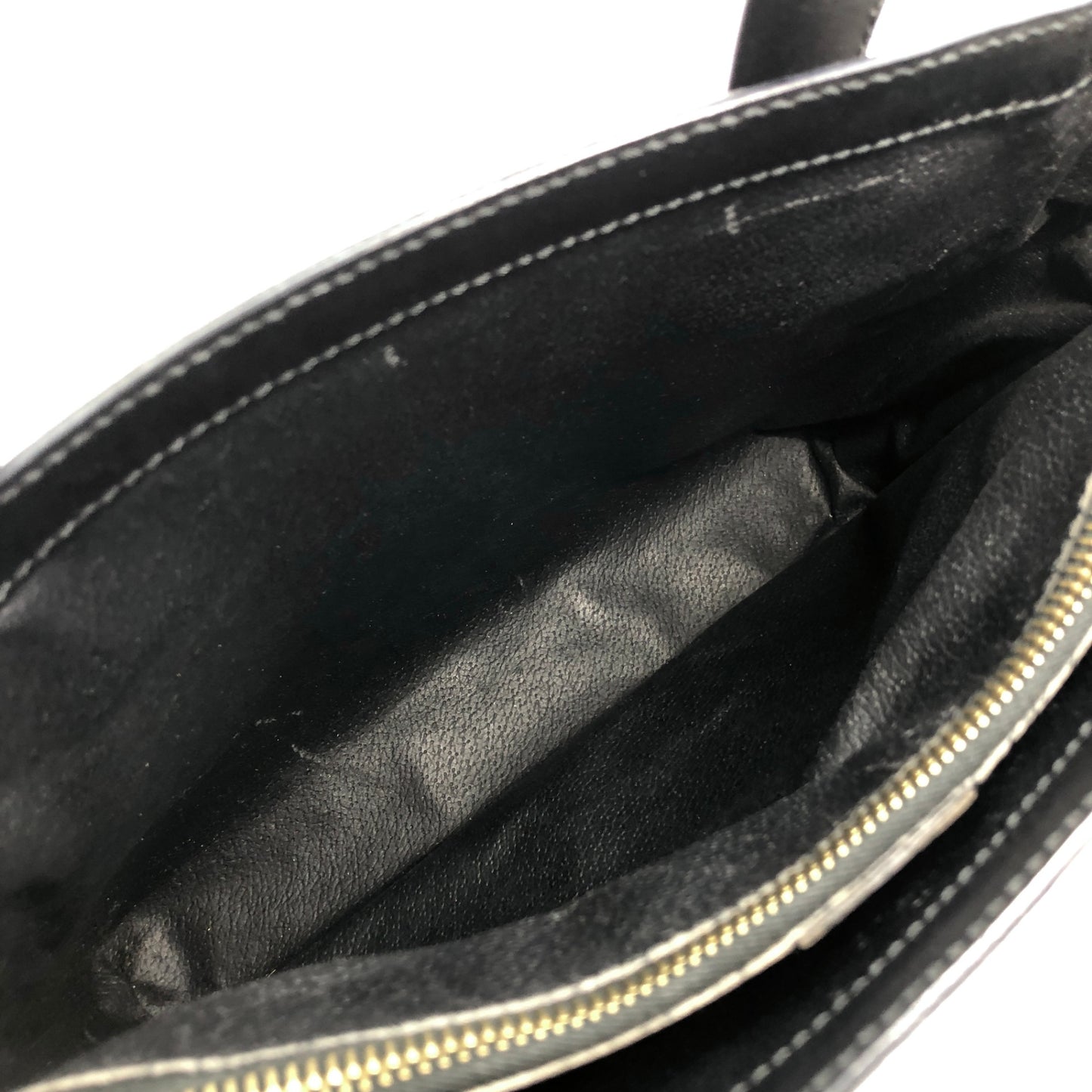 CELINE Square Two-way Handbag Shoulder bag Black Vintage pncgdx