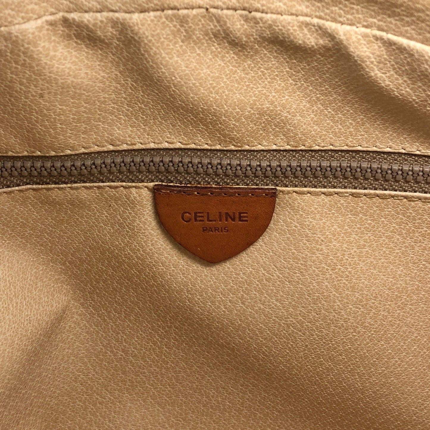 CELINE Macadam Blason Shoulder bag Brown Vintage jbdzhb