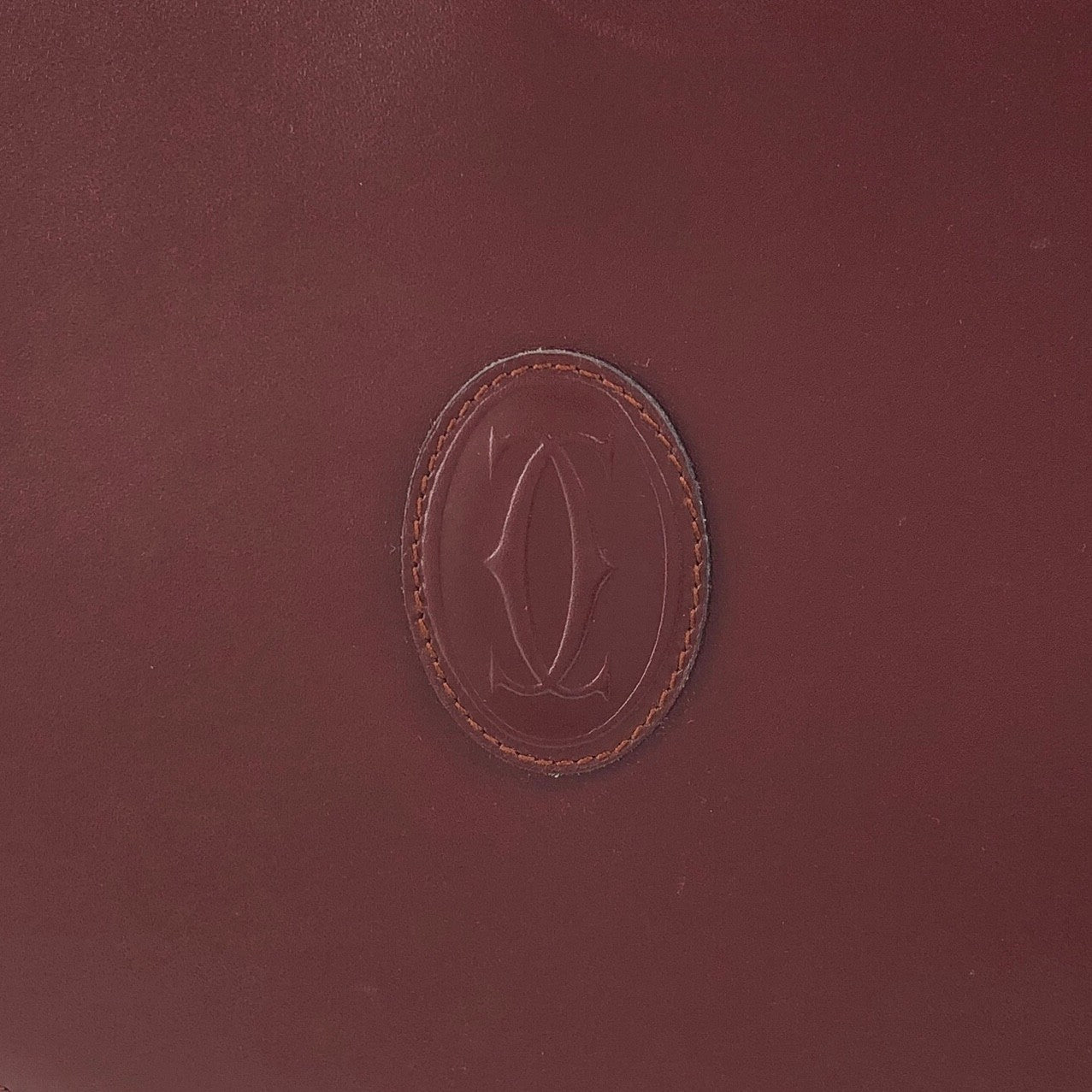 Cartier Logo Shoulder bag Bordeaux Vintage 7wd85j