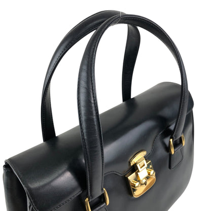 GUCCI Handbag Black Vintage as68jk