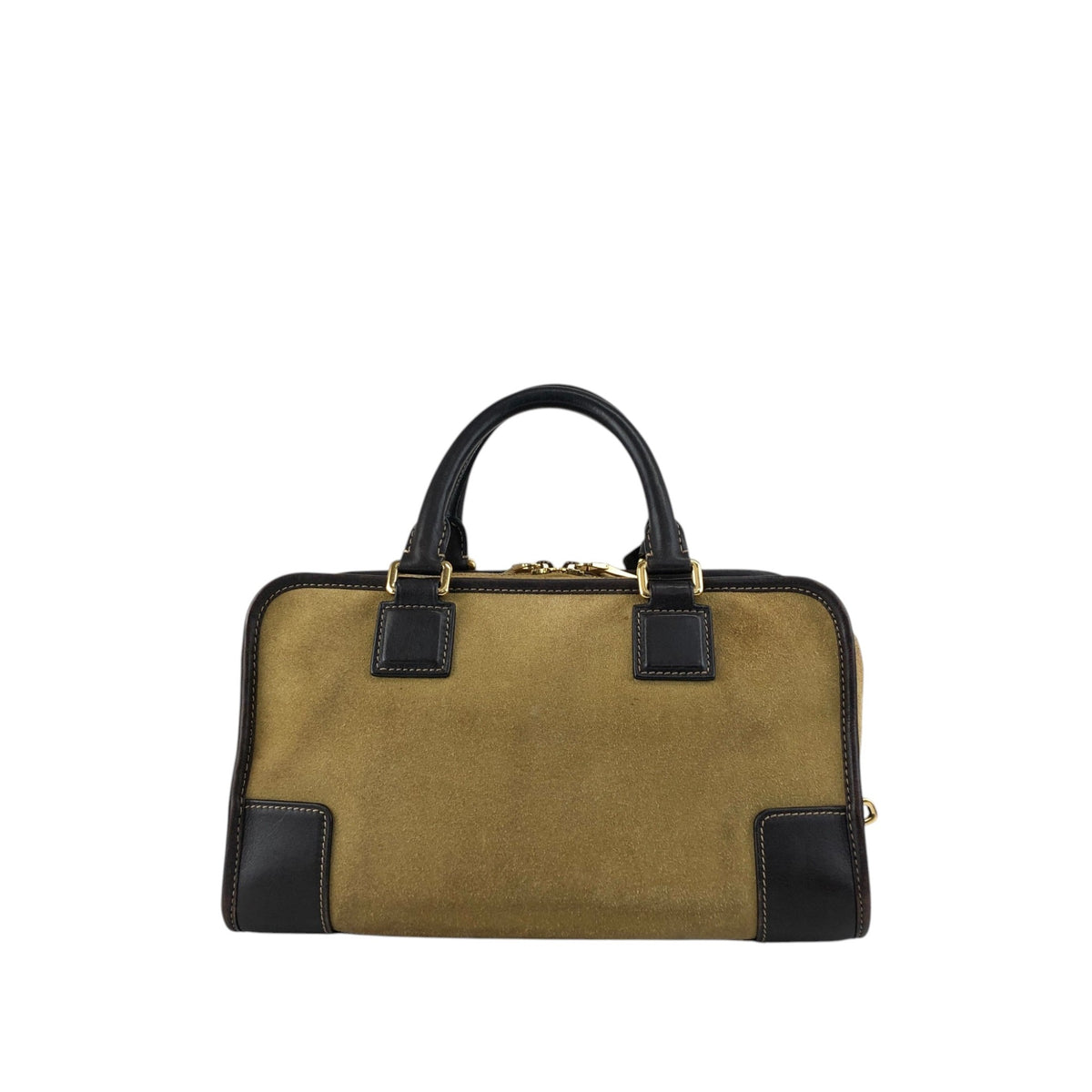 LOEWE Amazona28 Anagram Handbag Boston bag Beige Vintage gia6hg
