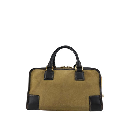 LOEWE Amazona28 Anagram Handbag Boston bag Beige Vintage gia6hg