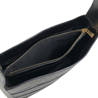 CELINE Macadam Shoulder bag Black Vintage t43kf8