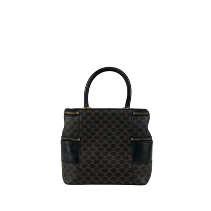 CELINE Macadam Handbag Vanity bag Black Vintage 3u4pwn