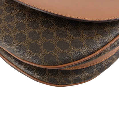 CELINE Macadam Blason Shoulder bag Brown Vintage u8j887