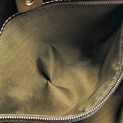 FENDI Zucca Jacquard Leather Shoulder bag Brown Vintage nxiyf3