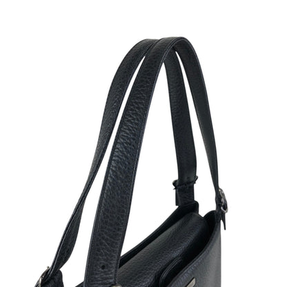 Yves Saint Laurent Logo Shoulder bag Black Vintage p2bexr