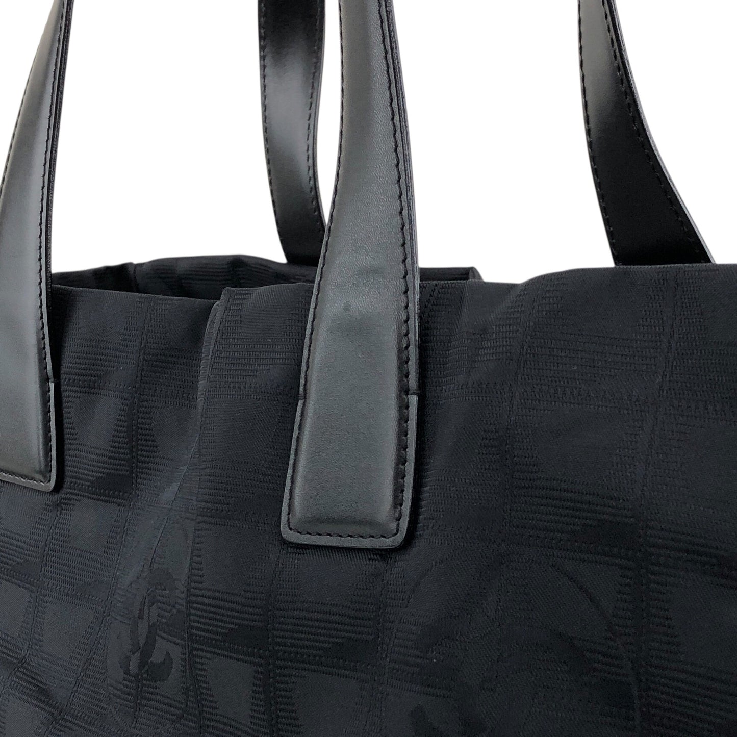 CHANEL New Travel Line Totebag Black Vintage tnjpfz
