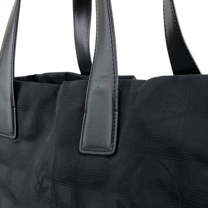 CHANEL New Travel Line Totebag Black Vintage tnjpfz