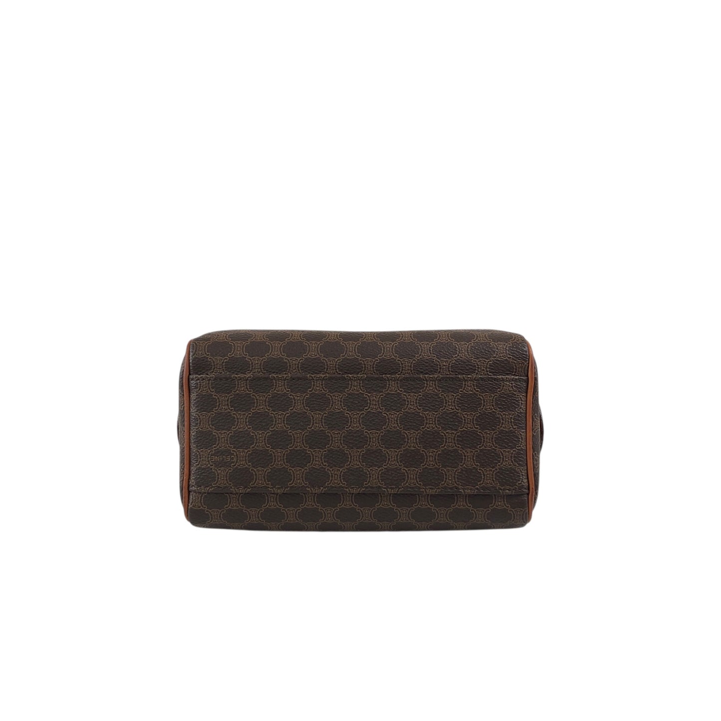 CELINE Macadam Two-way Small Handbag Shoulder bag Brown Vintage 6ryc2n