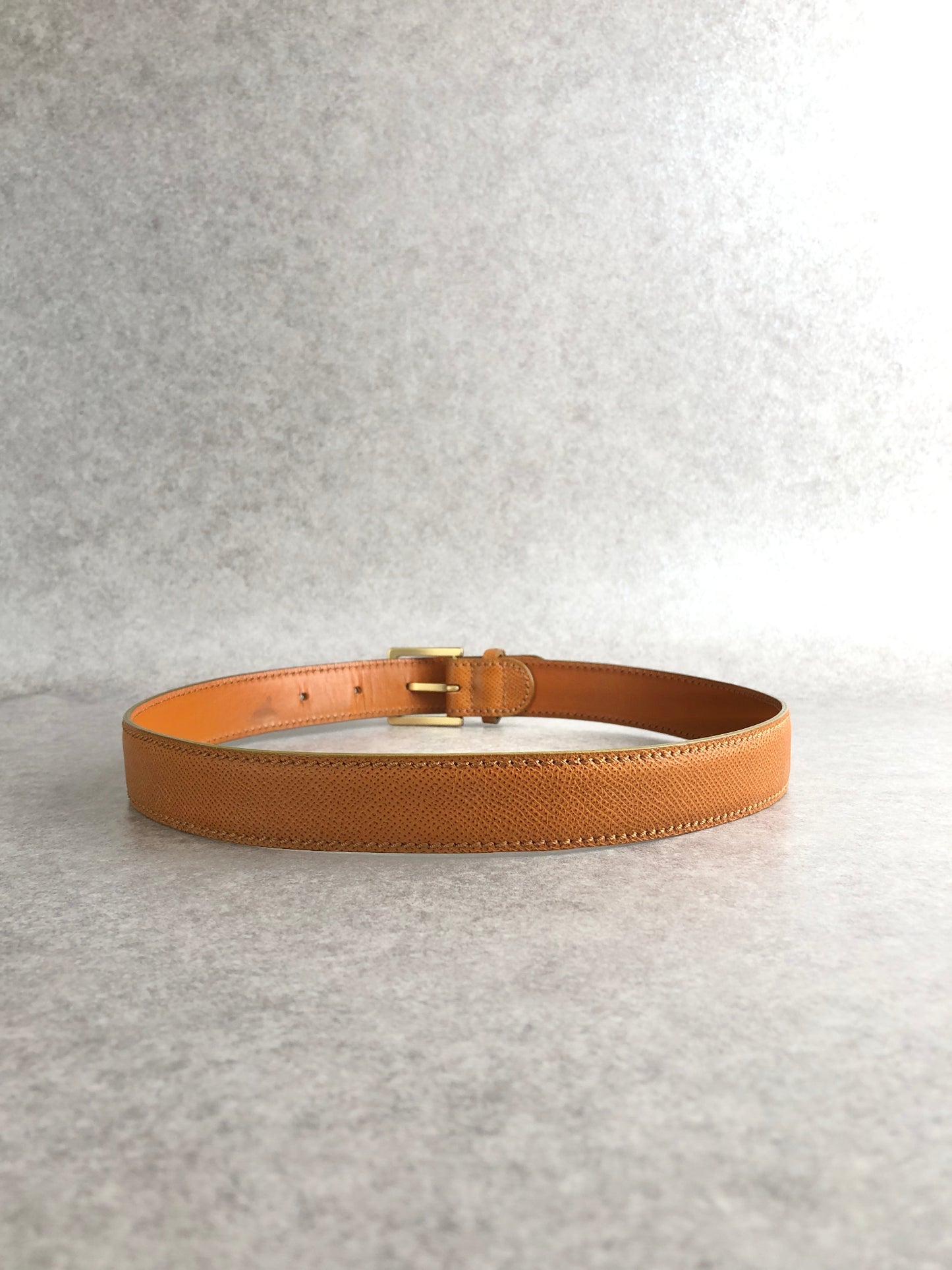 CHANEL Logo Belt Brown Vintage ryybkc