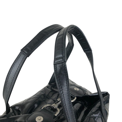 Christian Dior D Motif Small Boston bag Handbag Black Vintage pi6nvd