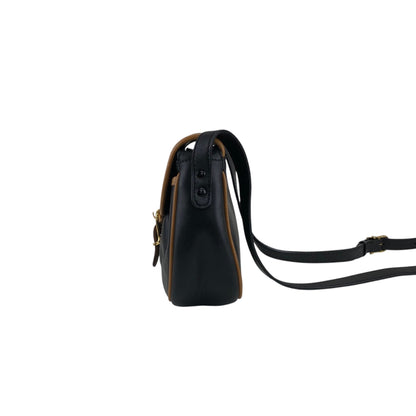 CELINE Blason 前扣肩背包 黑色復古 m2bms5