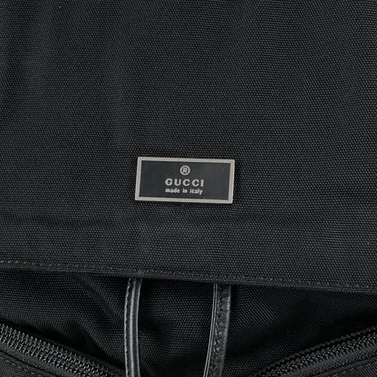 GUCCI Logo Backpack Black Vintage t2zdxz