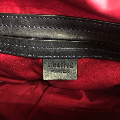 CELINE Macadam Triomphe Handbag Boston bag Gray Vintage skkab5